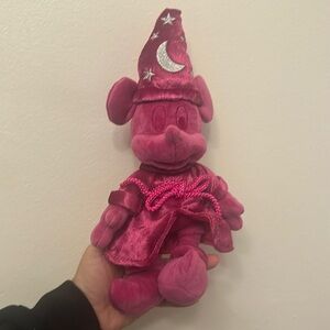 Disney Parks Ink and Paint Mystery Sorcerer Mickey Plush - PINK - Plush Only